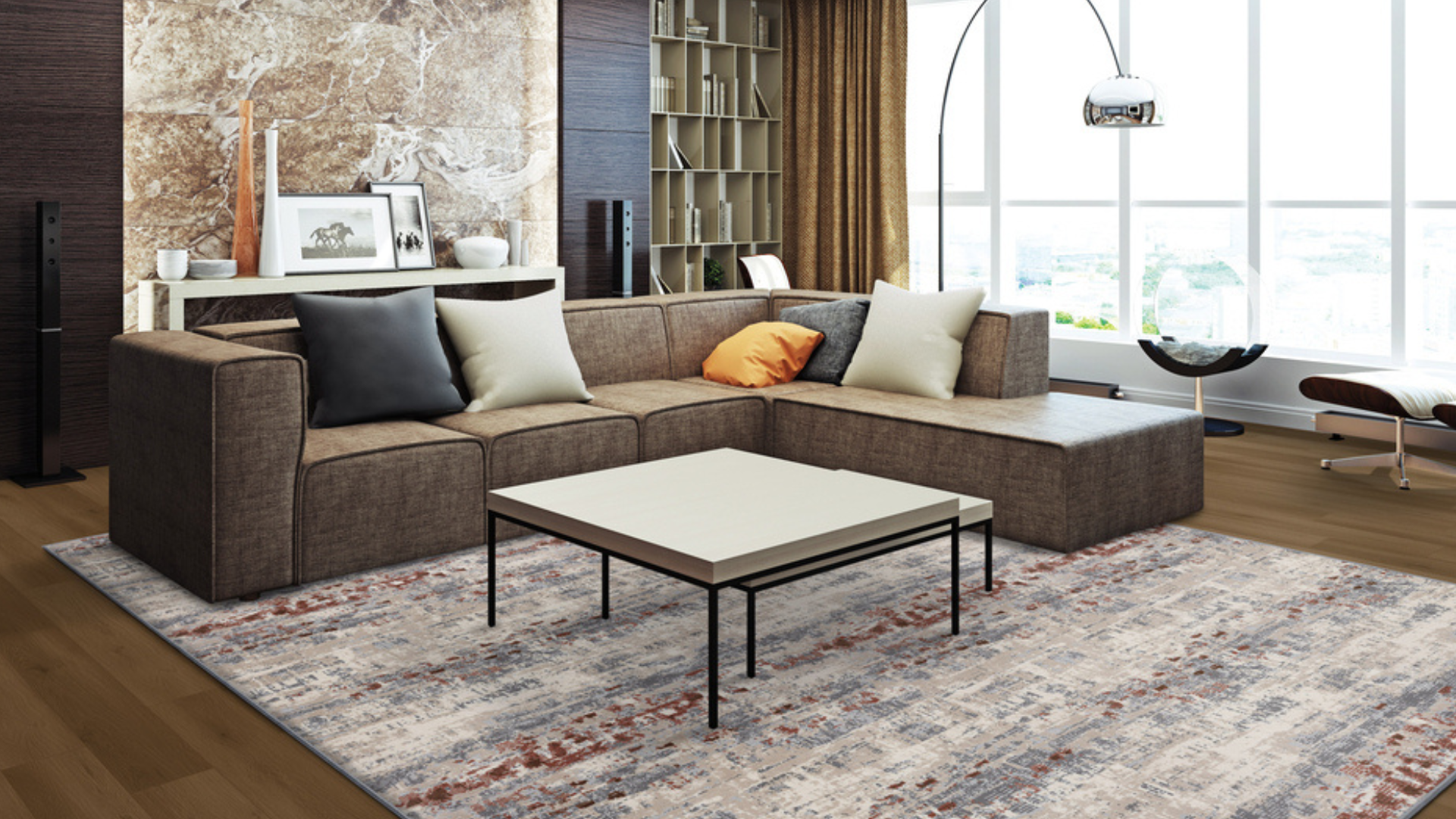 area rug in living room